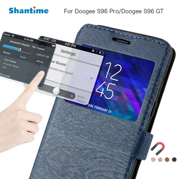  PU Nahast Telefoni Puhul Doogee S96 Pro Flip Case For Doogee S96 GT Aknas Raamat Juhul Pehme TPU Silikoon tagakaas