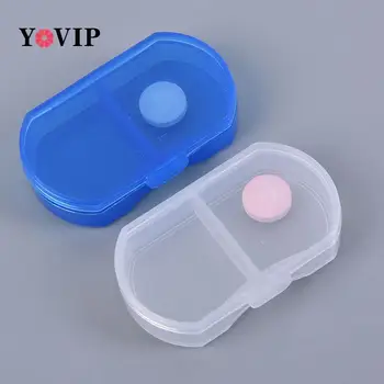  2 Fritüürkorvi Tablett Sorteerija Box Mini Armas Meditsiin Nädala Ladustamise Pill Konteineri Puhul Abimees Tervishoiu Pill Box
