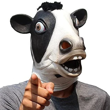  Loomade Mask Lehm Peas Naljakas Maskeraad Täiskasvanutele pukeutumalla Lehma Maskid
