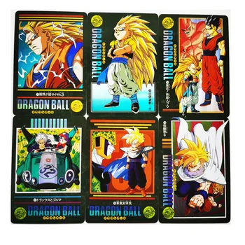  42pcs/set Dragon Ball Z Super Saiyan Tuul ja Pilves Goku Vegeta Nr 6 Hobi Kollektsiooni Mäng Anime Kogumise Kaardid